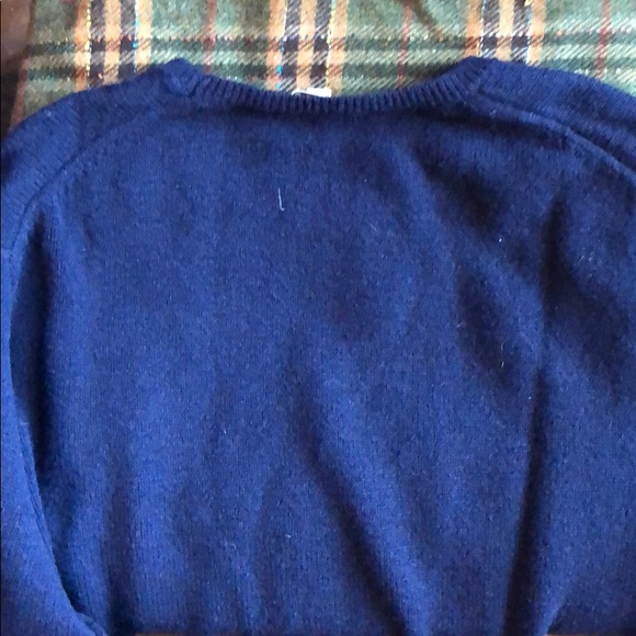 Navy Wool Sweater - Picture 4 of 5